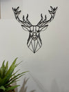 Deer Silhouette black Wall Art